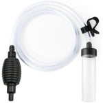 5ft long aquarium siphon vacuum cleaner for fish tank cleaning gravel and sand with durable pc hose