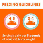 iams perfect portions indoor adult cat food cuts in gravy, 2.6 oz easy peel twin-pack trays, 12 count variety pack