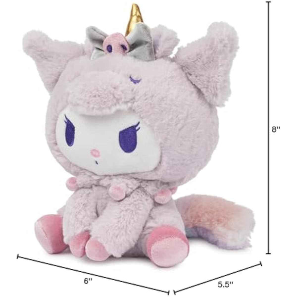 GUND Sanrio Kuromi Unicorn Plush Toy, Premium Stuffed Animal for Ages 1 and Up, Purple, 6”