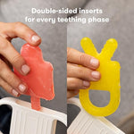 Frida Baby 4-in-1 Silicone Teether for Babies and Infants, BPA-free, 0-18 Months, Not-Too-Cold-to-Hold