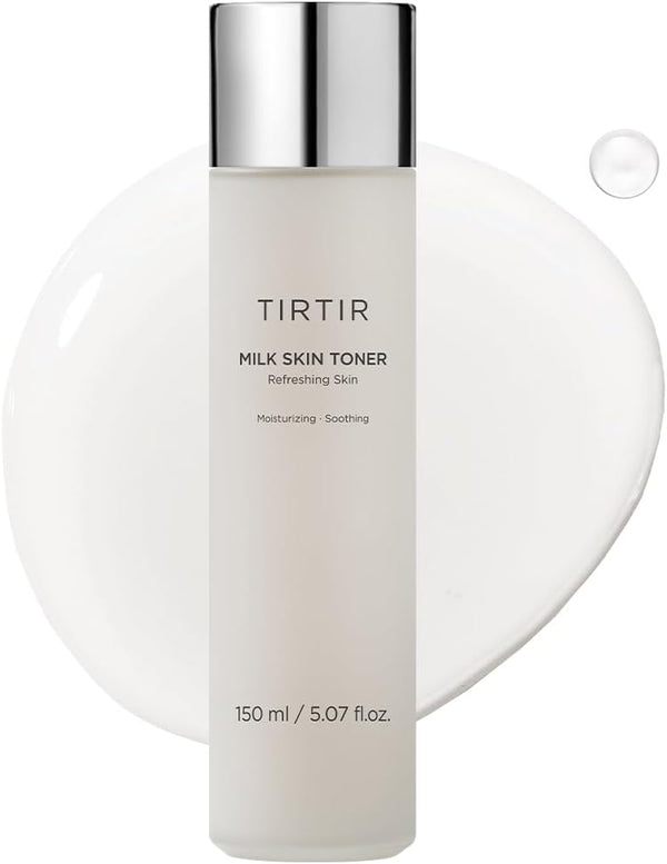 Tirtir milk skin rice toner, deep moisturizing, hydrating, and refreshing for face, vegan, 150ml/5.07fl.oz, korean skin care