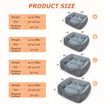 MIXJOY dog bed for large, medium, small dogs, 20 inch grey washable sleeping bed with anti-slip bottom