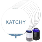 Katchy original and midnight glue board refills, non-zapper traps for indoor mosquitoes, gnats, moths, fruit flies