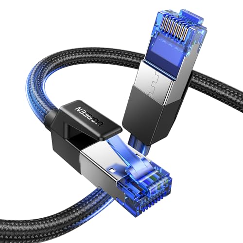 UGREEN 6FT Cat 8 Ethernet Cable, High Speed Braided 40Gbps 2000Mhz Network Cord for Gaming PC PS5 PS4 PS3 Xbox