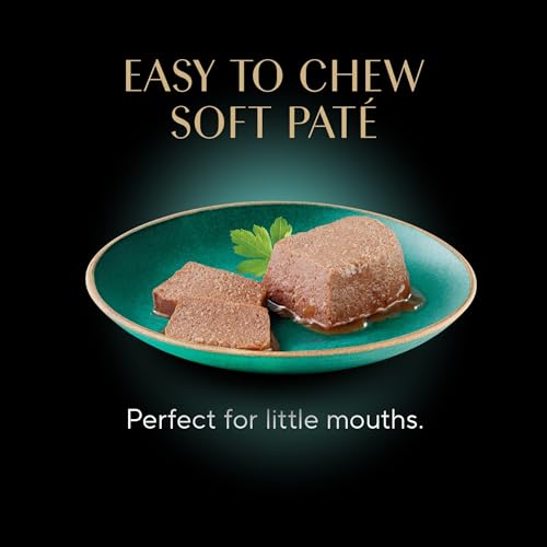 Sheba Perfect Portions kitten wet cat food pate chicken, salmon, and turkey entrees, 2.6 oz twin-pack trays, 24 count, 48 servings