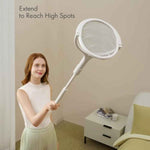 geckoman rotating head rechargeable bug zapper racket mosquito killer indoors