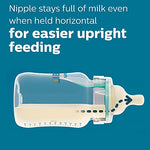 Philips Avent 9oz Anti-Colic Baby Bottle with AirFree Vent, 4pk, Clear, Flow 2 Nipples, 1m+