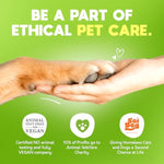 Lick-safe daily pet wipes for dogs and cats, vet-approved, hypoallergenic, unscented, earth-friendly, 100-count