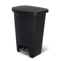Glad 13 Gallon Trash Can | Plastic Kitchen Waste Bin with Odor Protection of Lid | Hands Free with Step On Foot Pedal