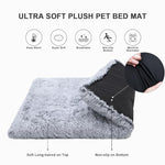 Vonabem 36 inch Deluxe Plush Grey Dog Bed Crate Pad for Medium Small Sized Dogs, Anti-Slip and Soft Kennel Pads