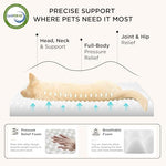 Bedsure dog beds large sized dog comfy flat pet beds with removable washable cover and orthopedic egg crate foam