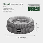 balance cat bed round kitten bed washable pet bed faux fur anti slip bottom