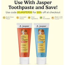 Jasper 2-pack 360-degree dog toothbrush kit for small and large pets, blue
