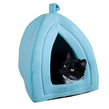 petmaker indoor cat bed with removable foam cushion for small pets