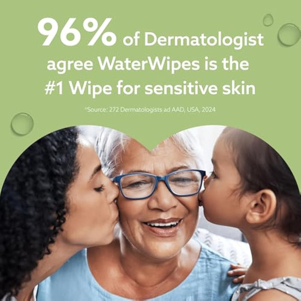 waterwipes sensitive+ baby & toddler 3-in-1 wipes 540 count unscented hypoallergenic