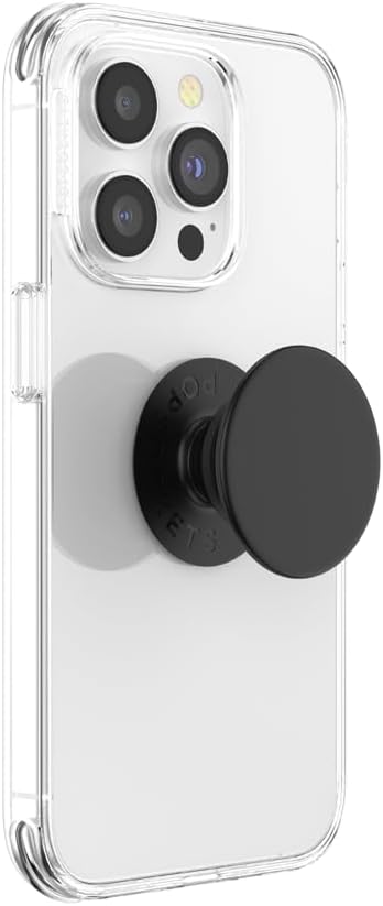 PopSockets Phone Grip with Expanding Kickstand, Adhesive Grip - Black