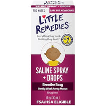 little remedies saline nasal spray and drops for newborns, 1 fl oz, pediatrician-recommended, no alcohol, drug-free