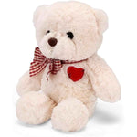 Small Teddy Bear with Heart Cute Brown Teddy Bear Stuffed Animal Soft Stuffed Bear Plush Bear Plushie Toys Gifts for Girlfriend Boyfriend Kid