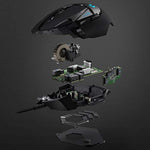 Logitech G502 Hero High Performance Wired Gaming Mouse with Hero 25K Sensor, RGB, Adjustable Weights, 11 Programmable Buttons - Black