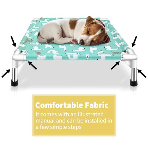 elevated-dog-bed-for-small-dogs-indoor-outdoor-use-with-soft-fabric-and-stainless-steel-frame