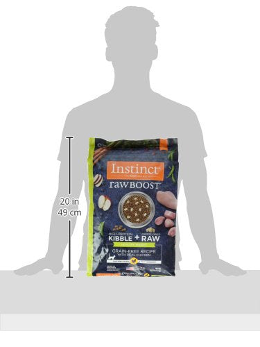 instinct raw boost healthy weight natural dry cat food with freeze dried pieces 10 lb bag