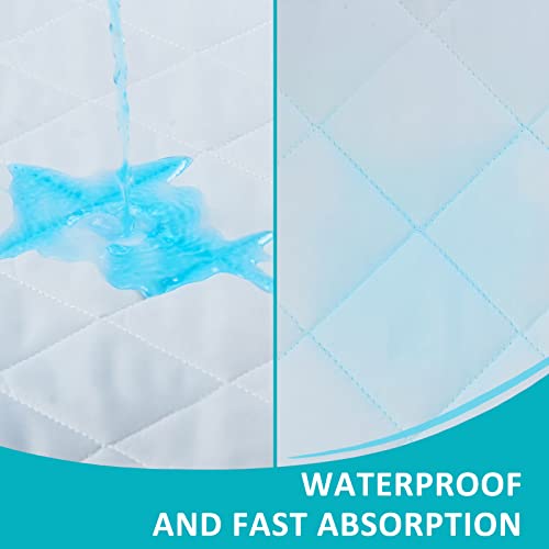 Kanech washable bed pads for adults, seniors, kids & pets, 44x52 inches, heavy absorbency, waterproof, quick drying