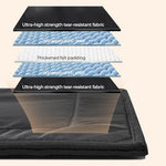 Chew proof dog crate pad for large dogs, indestructible and waterproof, machine washable, durable kennel pad for aggressive chewers, 28x41 inches