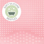 S&T INC. 2-inch silicone exfoliating and massaging cradle cap bath brushes, 2 pack, pink