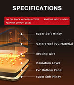 uncn 18x22 pressure-activated pet heat pad with adjustable temperature waterproof and washable features