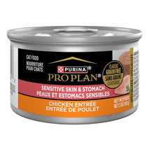 grain-free purina pro plan chicken cat food, 24 cans, 3 oz, sensitive skin and stomach