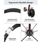 usb headset with noise cancelling microphone for pc laptop headphones black