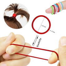 200pcs small hair ties for baby girls infants toddlers kids, elastic hair ponytail holder accessories