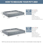 Wnpethome xl extra large dog bed, washable dog couch with removable waterproof cover, orthopedic pet sofa bed with bolster sides for sleeping