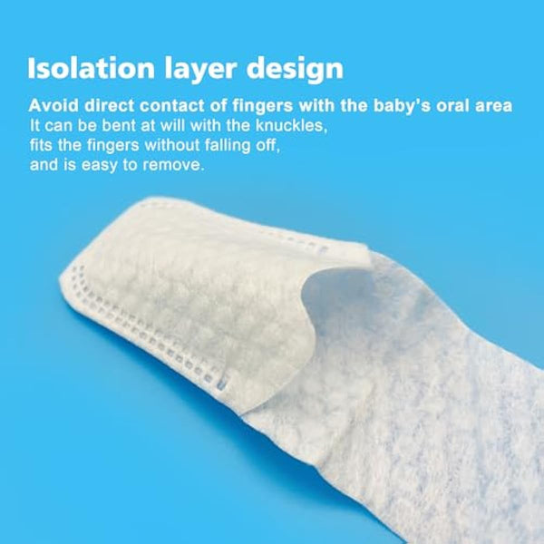 Baby Tongue Cleaner Newborn Finger Toothbrush, 42-Count Disposable Oral Care for 0-36 Months Toddler Teeth and Gums