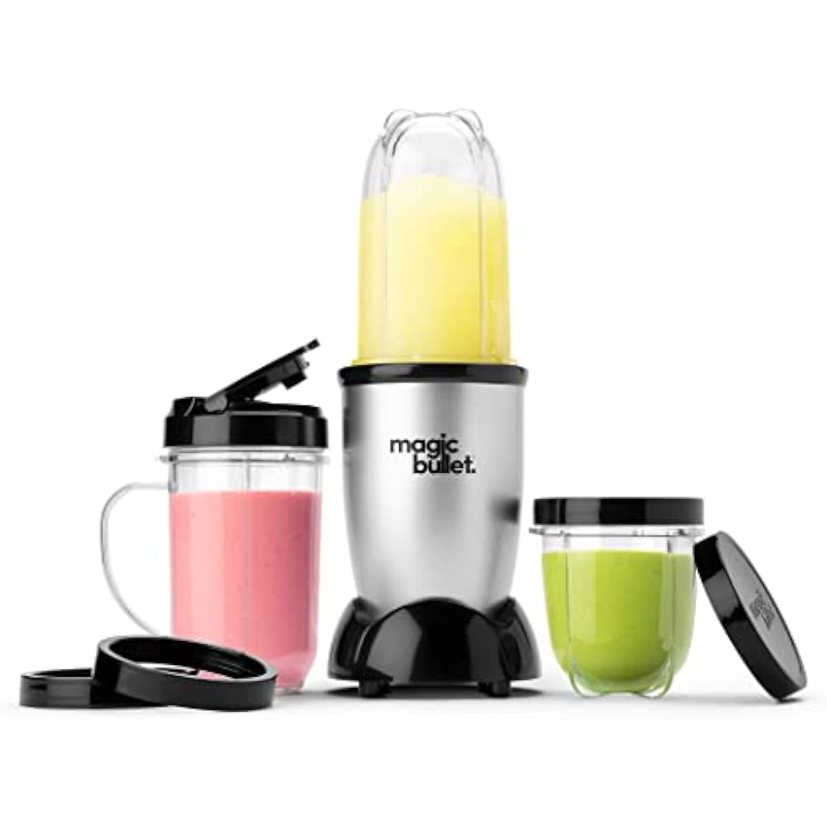 Magic Bullet Blender 11-Piece Set, Silver, Hi-Speed, Compact Kitchen Food Processor
