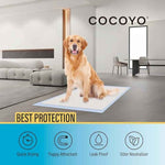 COCOYO Best Value 22"x22" Dog Training Pads 50 Count | Dog Pee Pads | Super Absorbent Puppy Pads,White