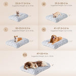 eheyCiga fluffy dog crate bed for extra large dogs, grey, 48" x 30" x 7"