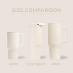 Stainless Steel Tumbler with Straw, Vacuum Insulated, 32oz Leakproof Water Bottle