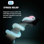 24in 3D printed flexible snake toy, officially authorized, fidget for ADHD, desk pet, easter basket essentials, animal collector gift