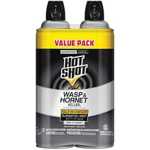 Hot Shot Wasp And Hornet Killer Aerosol, Up to 27-Foot Jet Spray, 14 Ounces, 2 Pack