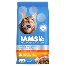 iams chicken and salmon dry cat food for picky eaters 3lb bag
