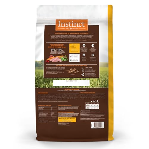 Instinct Original Raw Coated High Protein Grain Free Chicken Dry Cat Food 11 lb Bag