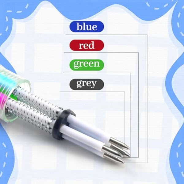 CZWZ 20Pcs Mini Multicolor Pens in One 4-in-1 Cute Pens Bulk for Kids, Fun Kawaii Ballpoint Pens for Birthdays and Children's Party Favors Gifts Teacher School Supplies