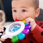 Baby Einstein Outstanding Opus octopus sensory teether rattle multi-use toy, BPA free, chillable, 3 months up, multicolored