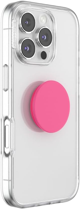 PopSockets Phone Grip with Expanding Kickstand, Adhesive Grip - Neon Pink