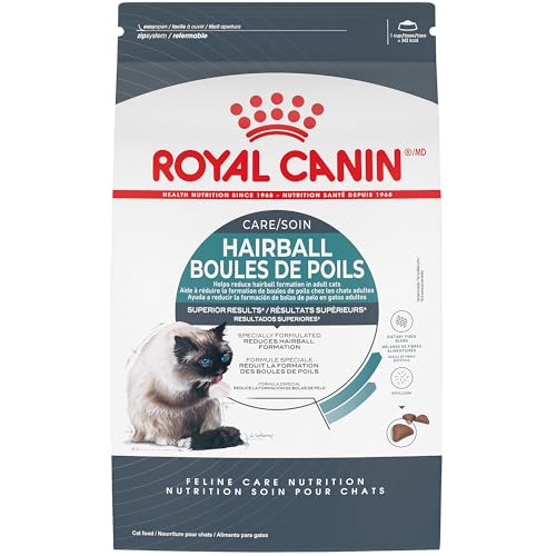 royal canin feline care hairball care adult dry cat food 6 lb bag for cats 1 year and older prone to hairballs