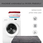 washable dog bed mat ultra soft dog crate pad for large jumbo medium small dogs, 35 x 22 inch, gray