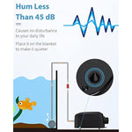 uniclife  dual outlet aquarium air pump for 5-200 gallon fish tank with accessories