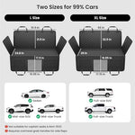 reeva dog truck seat cover for back seat, hard bottom dog hammock for car, waterproof, universal, black, xl size