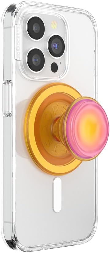 PopSockets Phone Grip with Expanding Kickstand, Adhesive Grip - Neon Pink